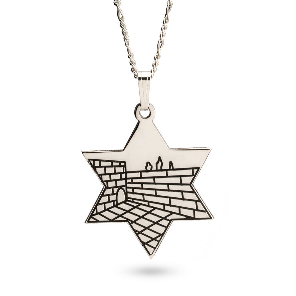 Star of David Jerusalem Walls Necklace