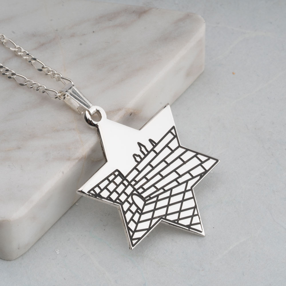 Star of David Jerusalem Walls Necklace