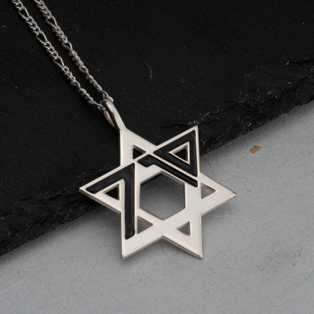 October Seventh Star of David Necklace