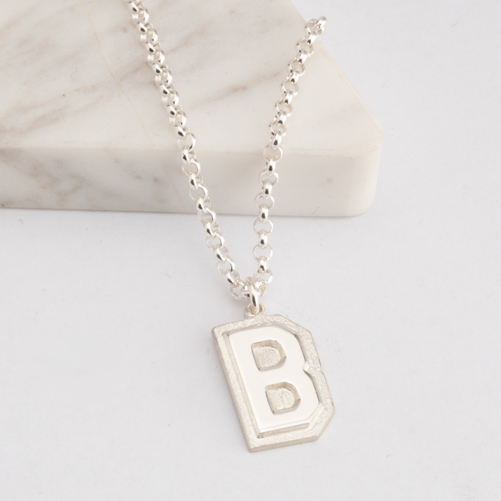 Initial Necklace - Double Plated