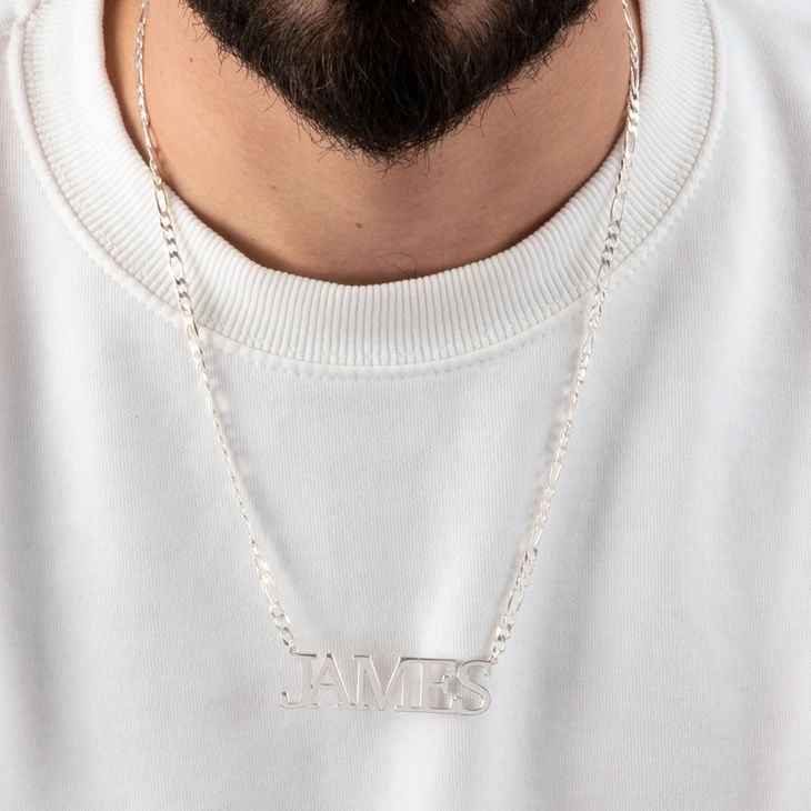 Mens Name Necklace information