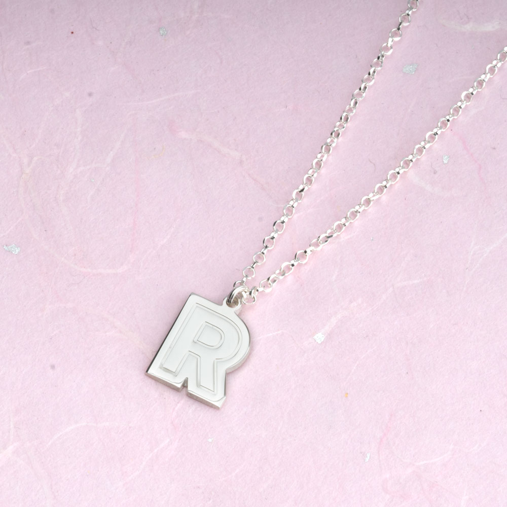 Initial Necklace for Kids
