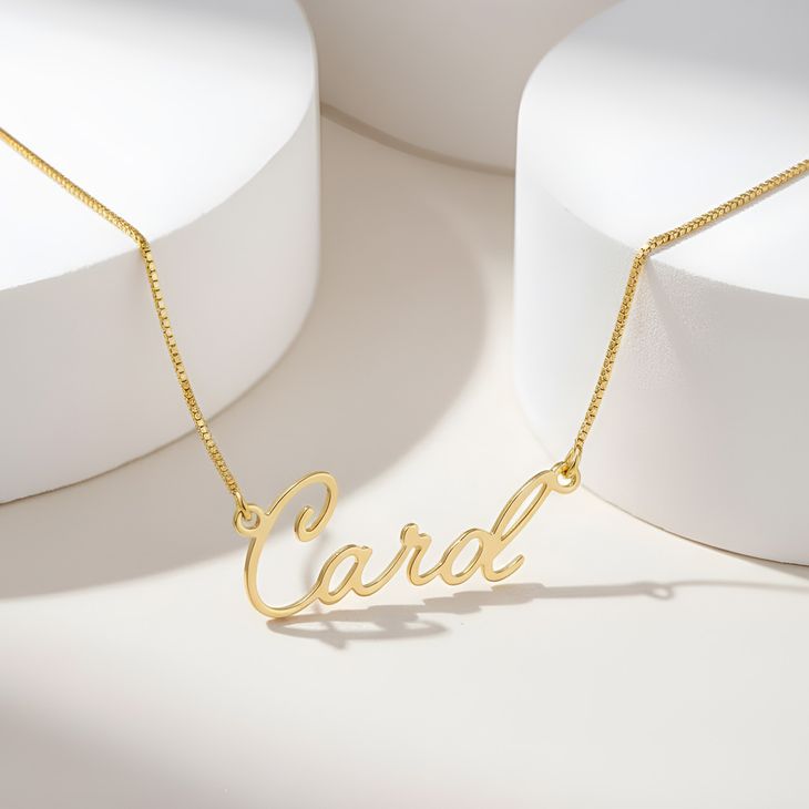 Modern Calligraphy Name Necklace information