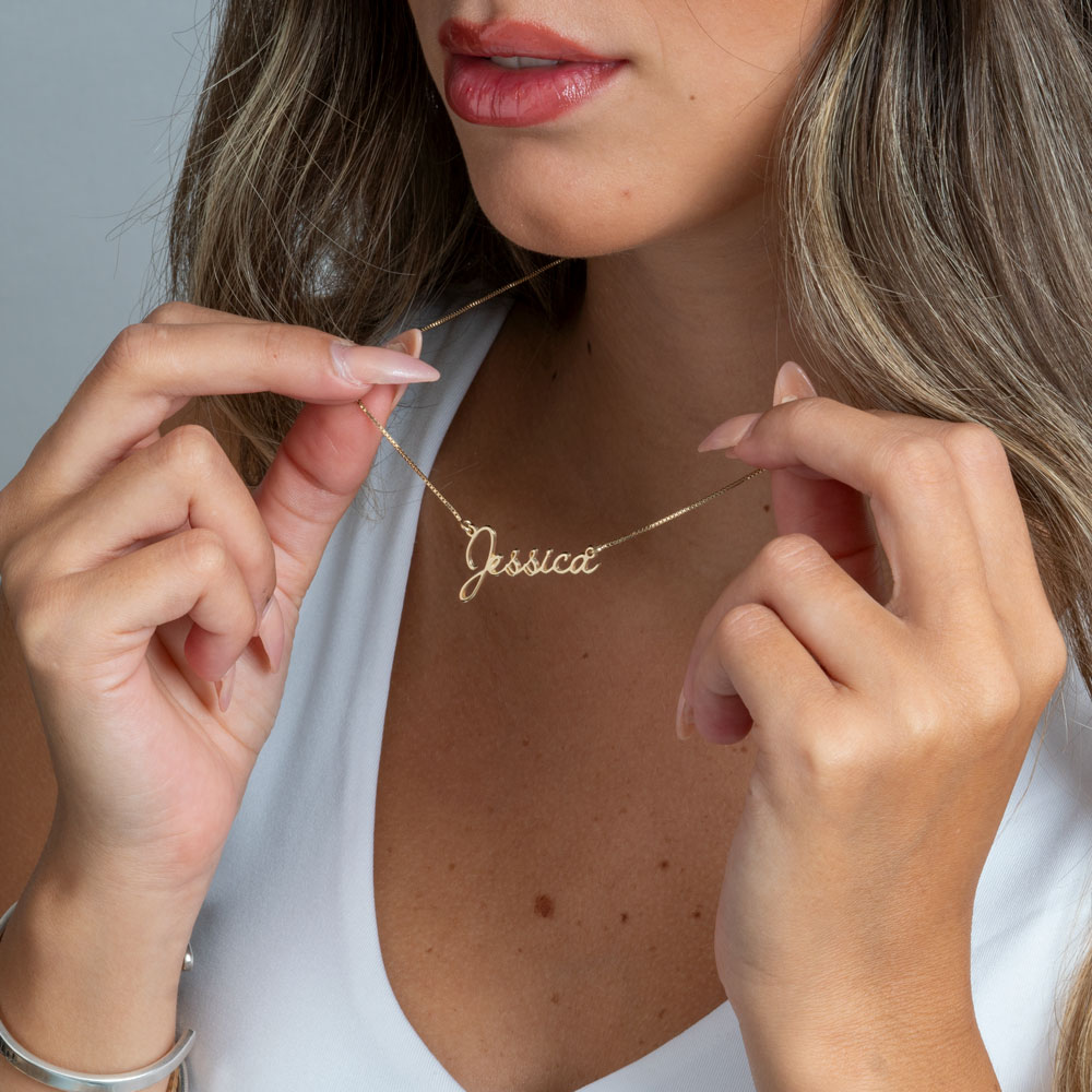 Modern Calligraphy Name Necklace