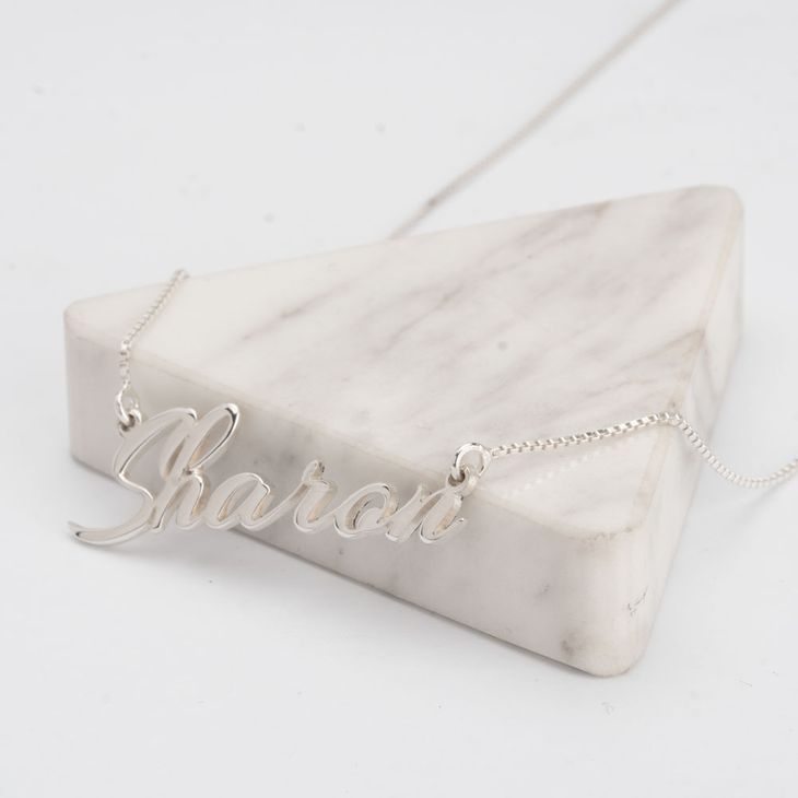 Custom Cursive Name Necklace information