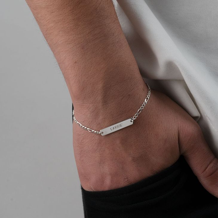 Engraved Matching Bracelets for Couples model