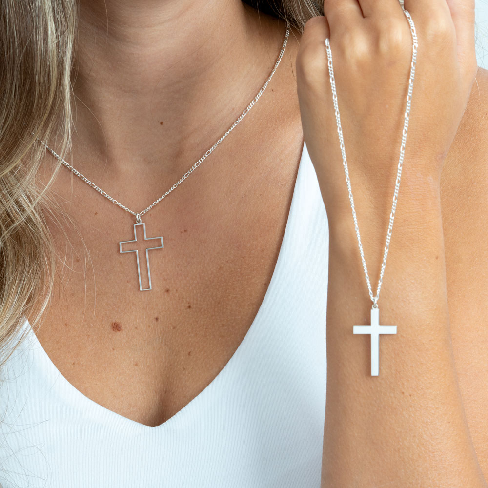 Couples Cross Necklaces