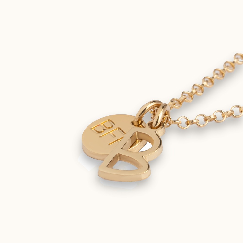 Custom BFF Necklace with Initials