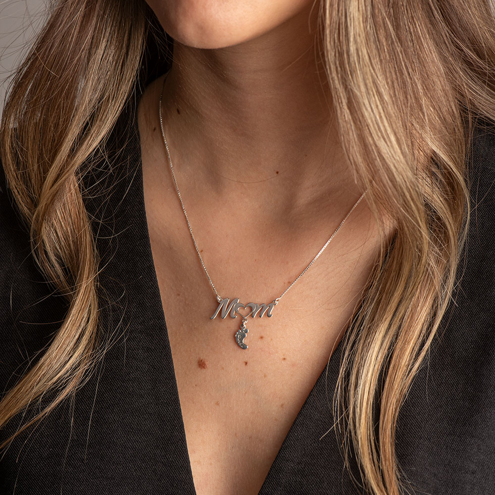 Baby Foot Necklace for Mom