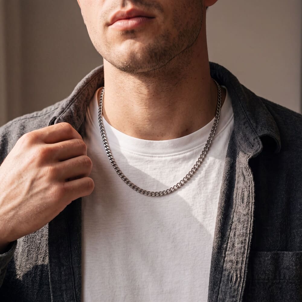 Curb Necklace for Men