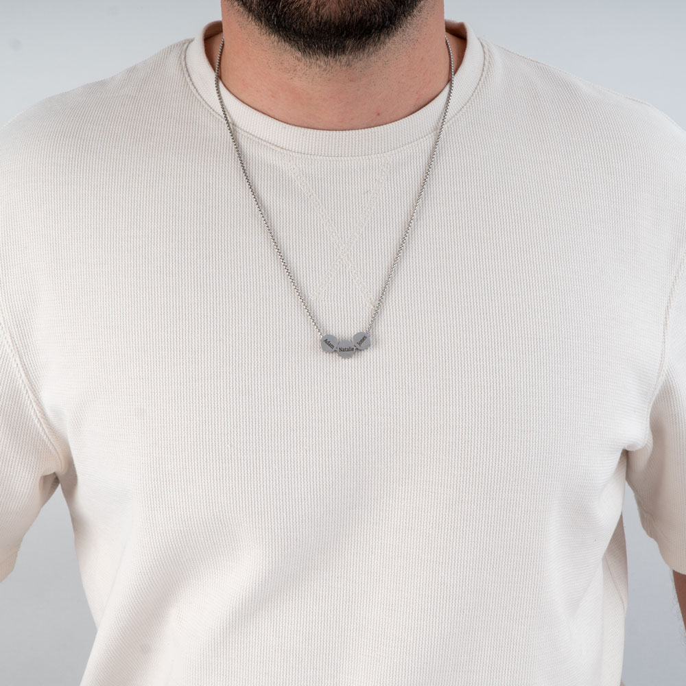 Engraved Charms Necklace for Men