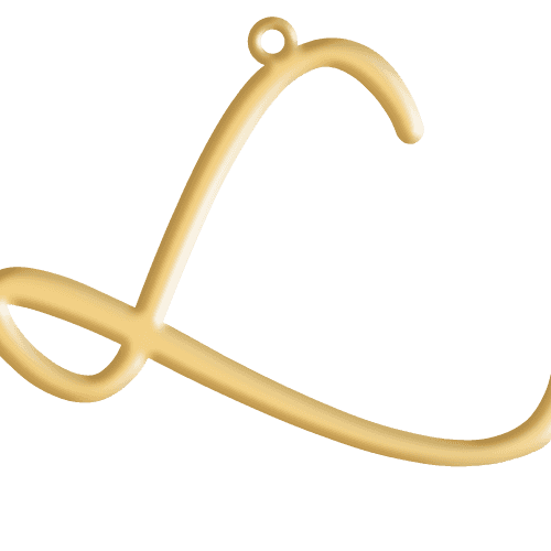 L Initial Pendant