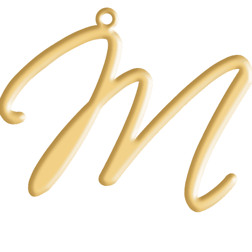 M Initial Pendant