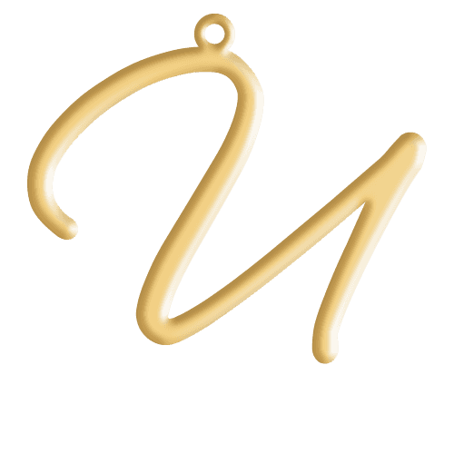 U Initial Pendant