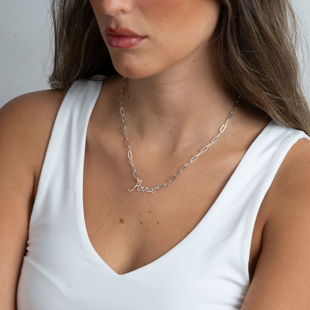 Link Chain Dainty Name Necklace