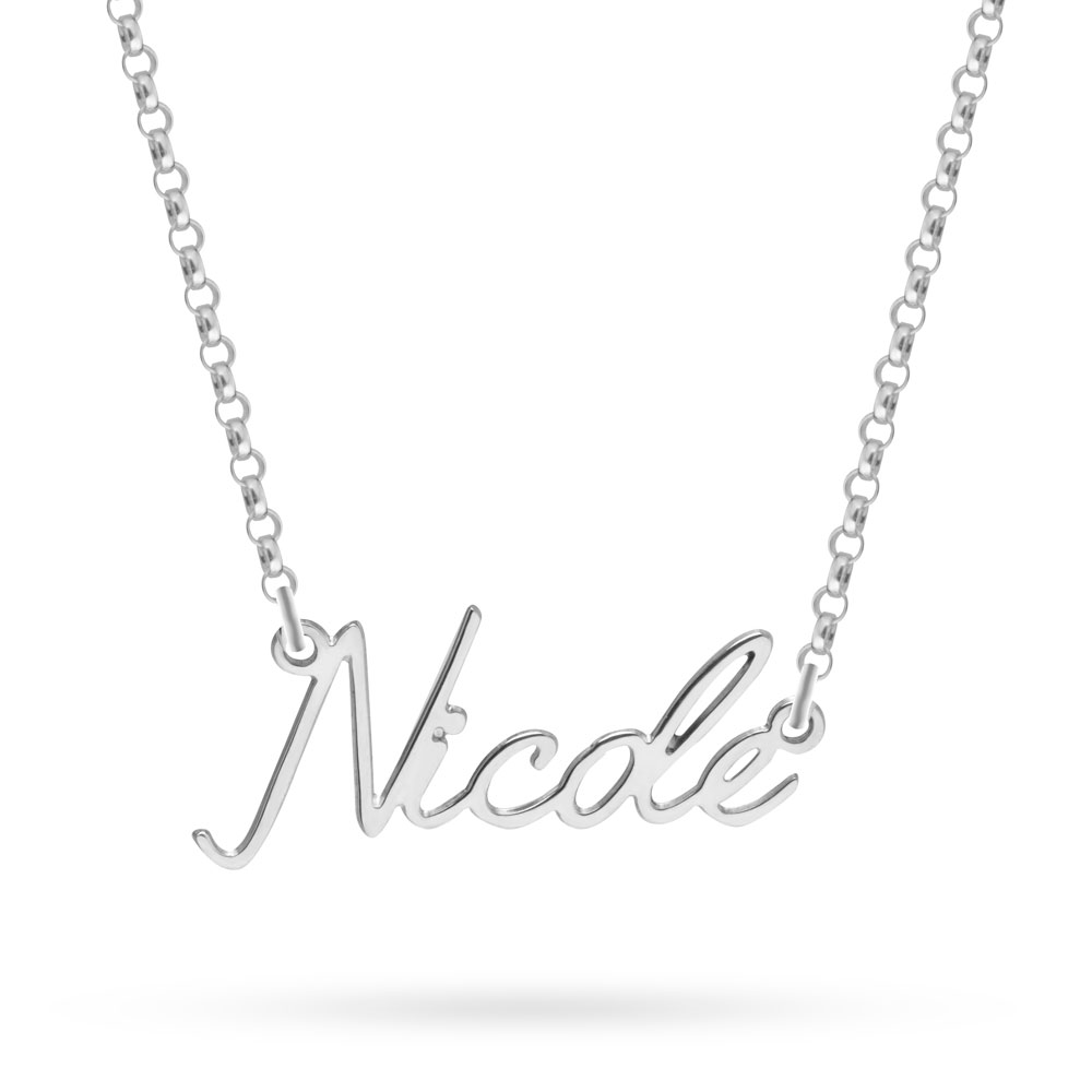 Rolo Chain Dainty Name Necklace