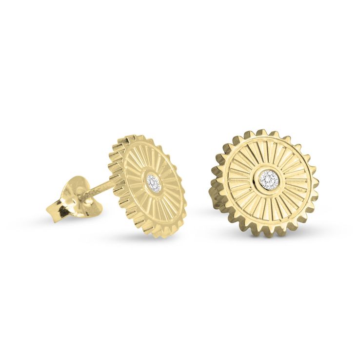 Diamond Sun Earrings