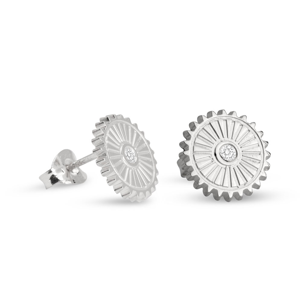Diamond Sun Earrings