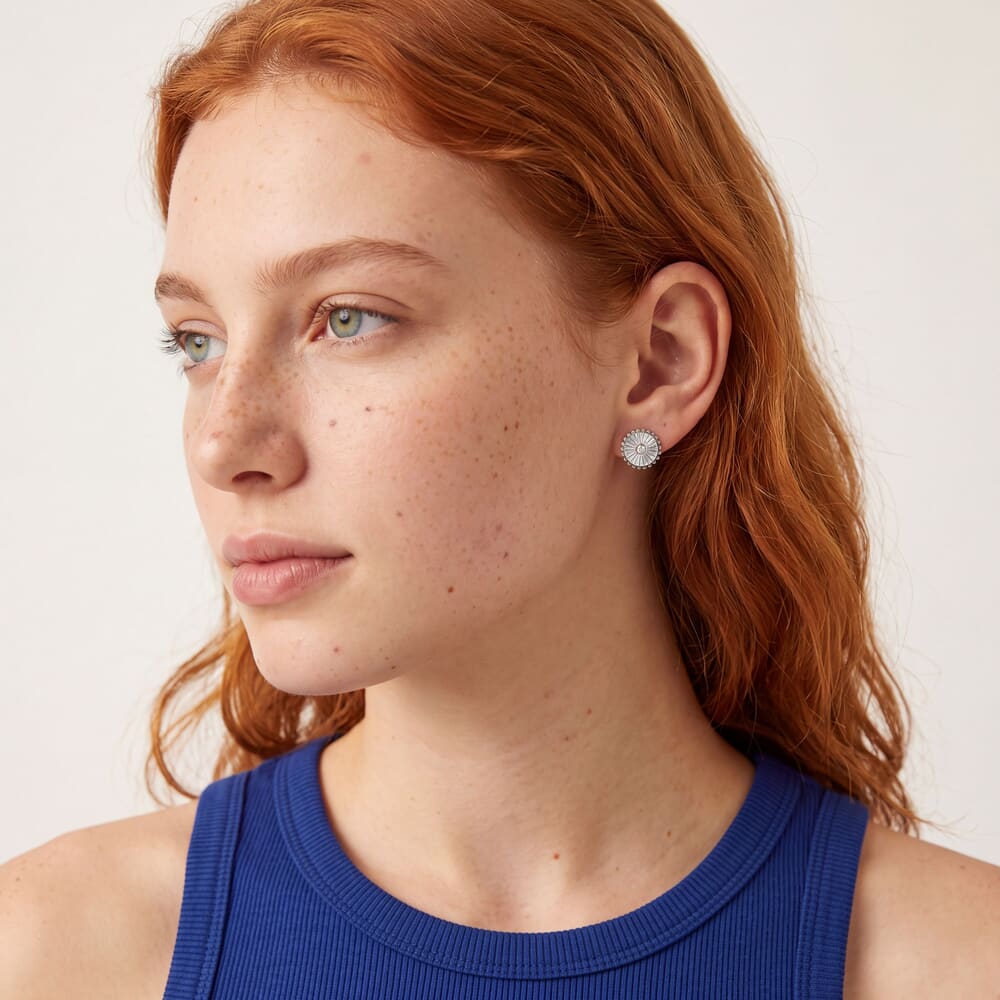 Diamond Sun Earrings