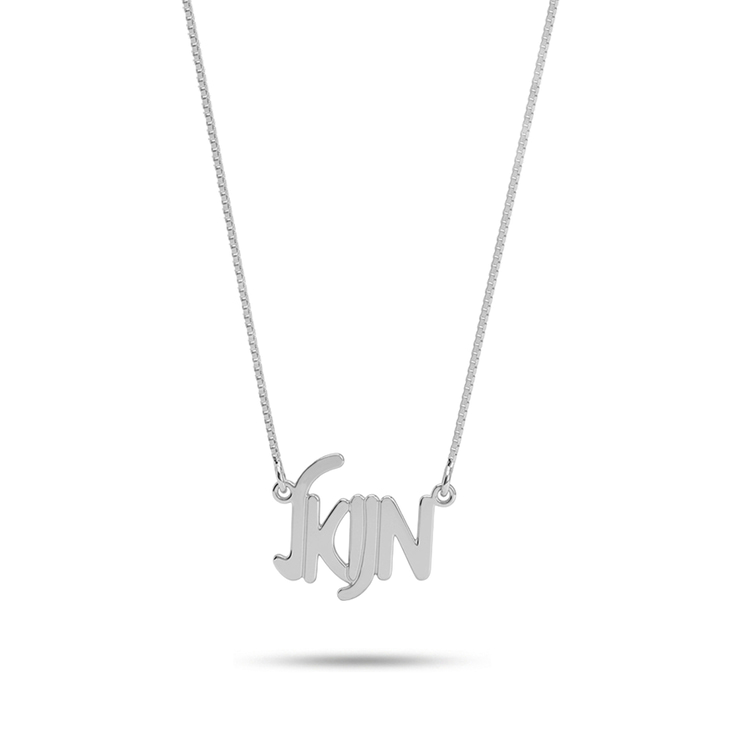 Personalised Hebrew Name Necklace – Modern Script