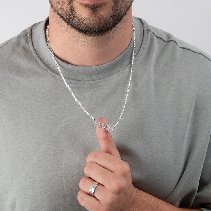 Cuban Name Necklace for Men - Picture 2