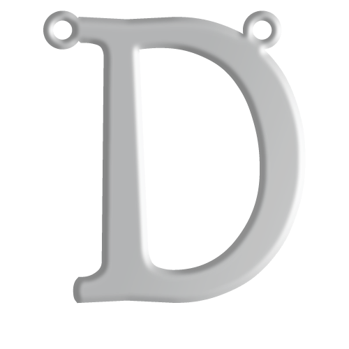 D Initial Pendant