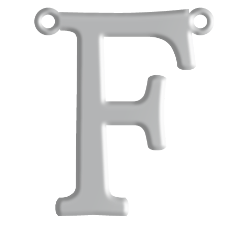 F Initial Pendant
