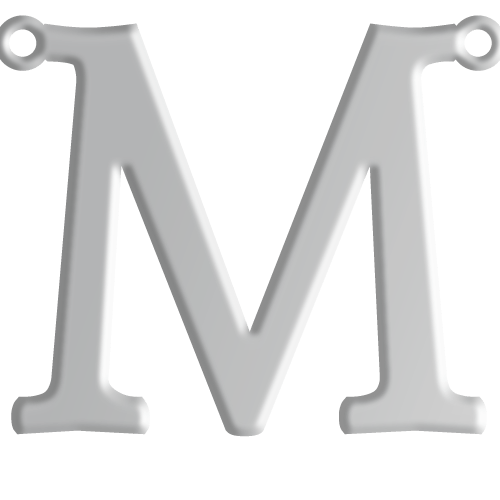M Initial Pendant