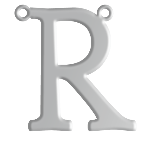R Initial Pendant