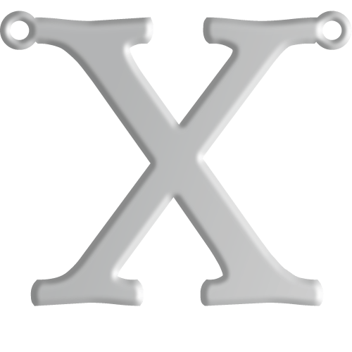 X Initial Pendant