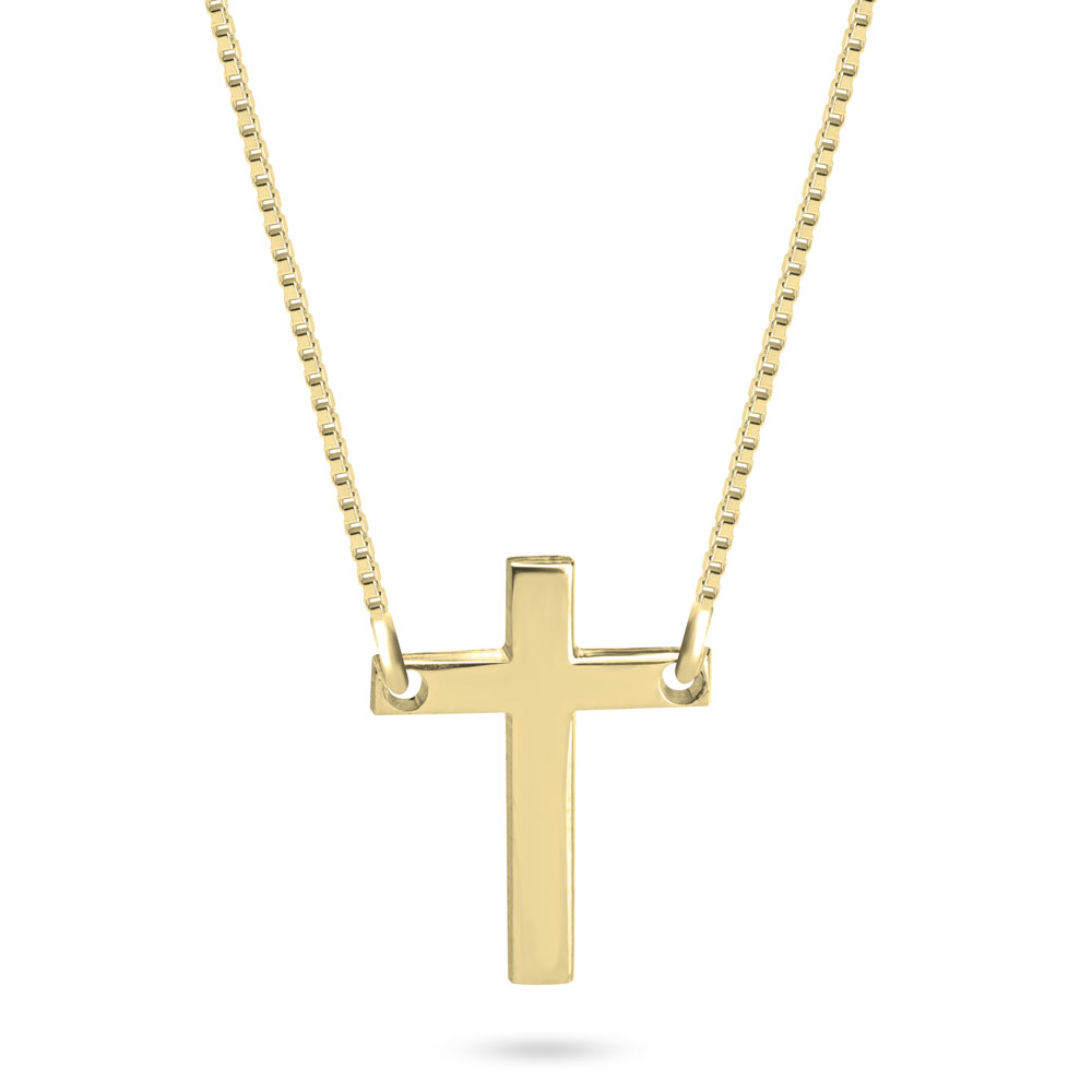 Delicate cross pendant