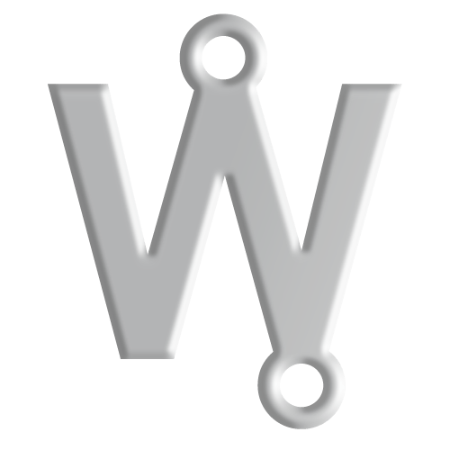 W Initial Pendant