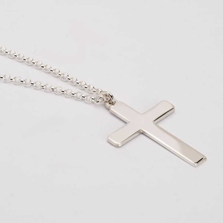 Classic Mens Cross Necklace information