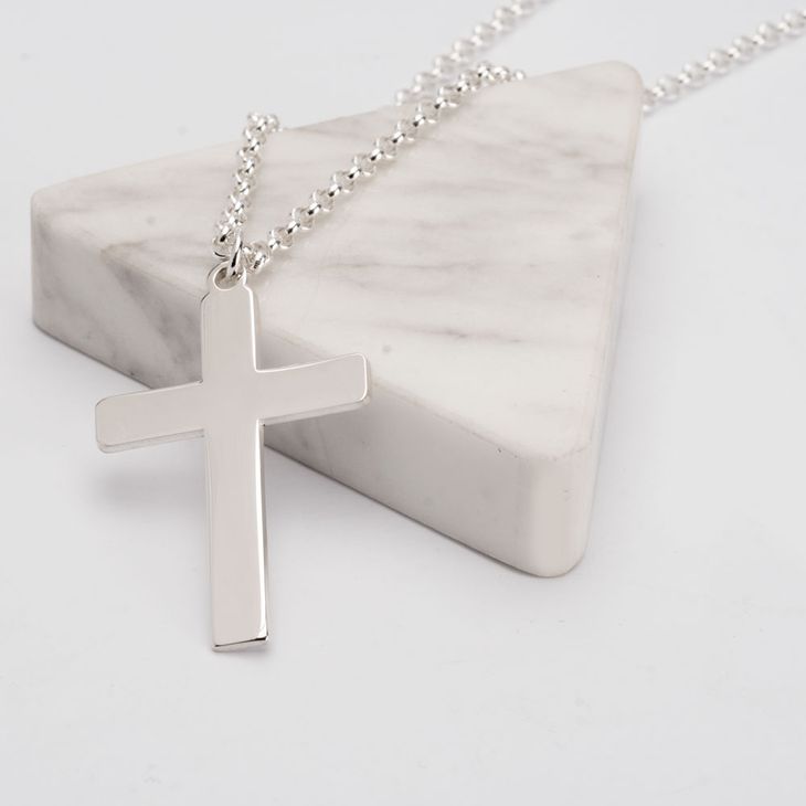 Classic Mens Cross Necklace information