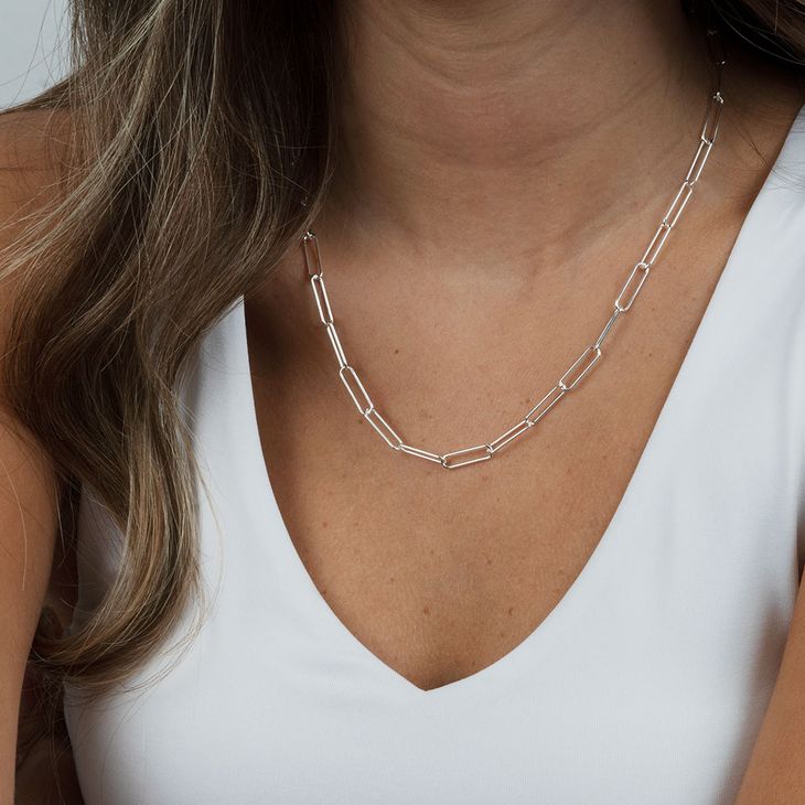 Large Paperclip Necklace model