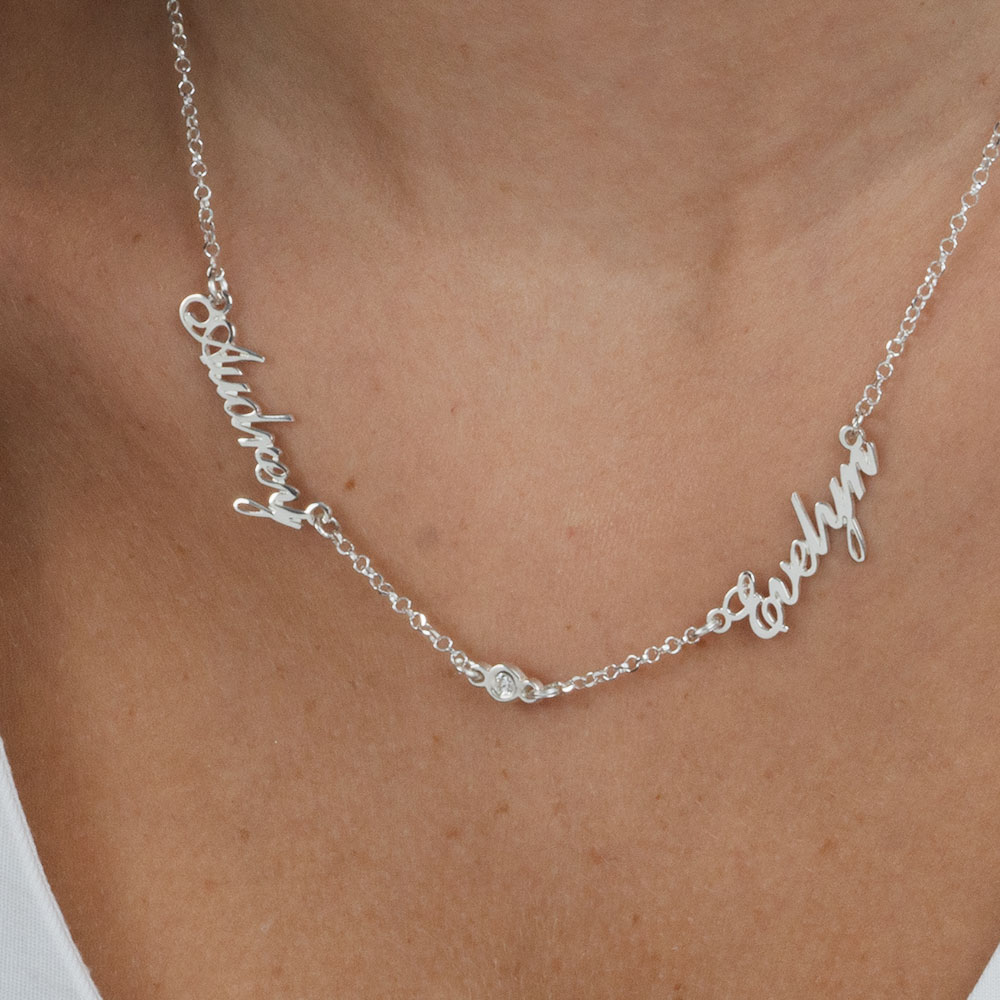 Multiple Diamond Name Necklace