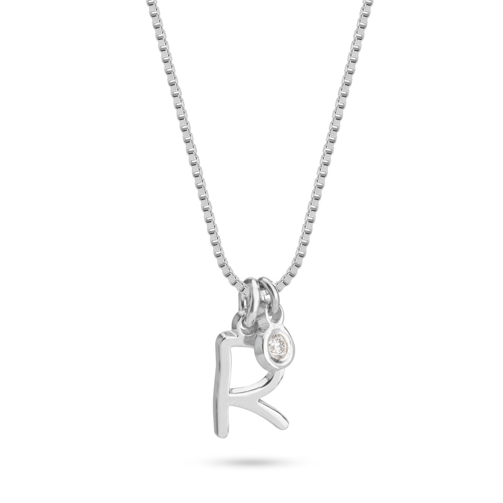 Diamond Initial Necklace