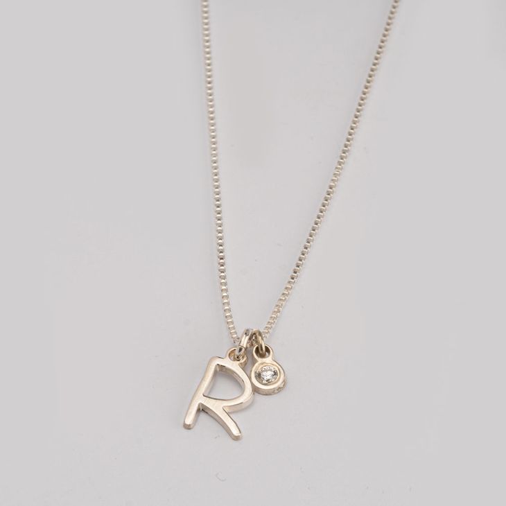 Diamond Initial Necklace information