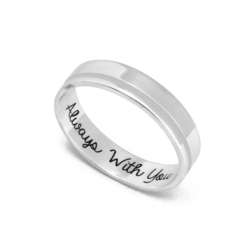 Engraved Men's Promise Ring