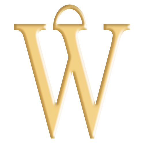 W Initial Pendant