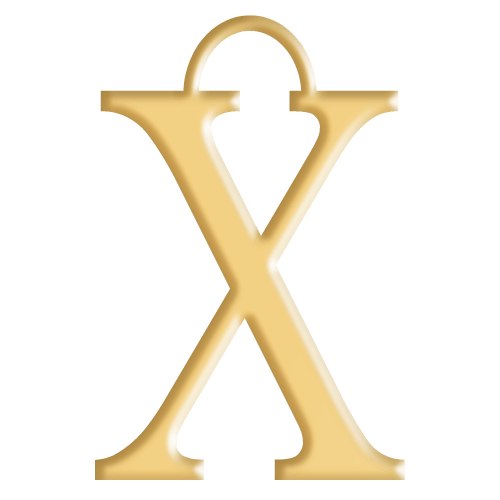 X Initial Pendant