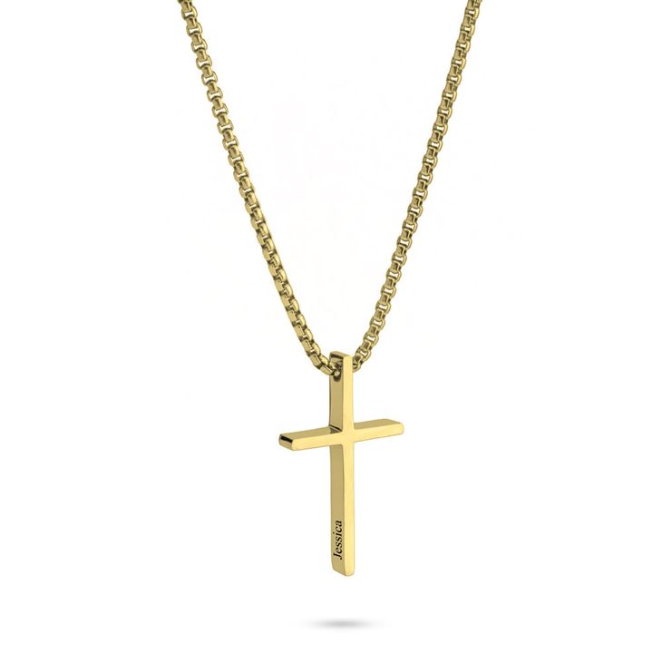 Custom Mens Cross Necklace 