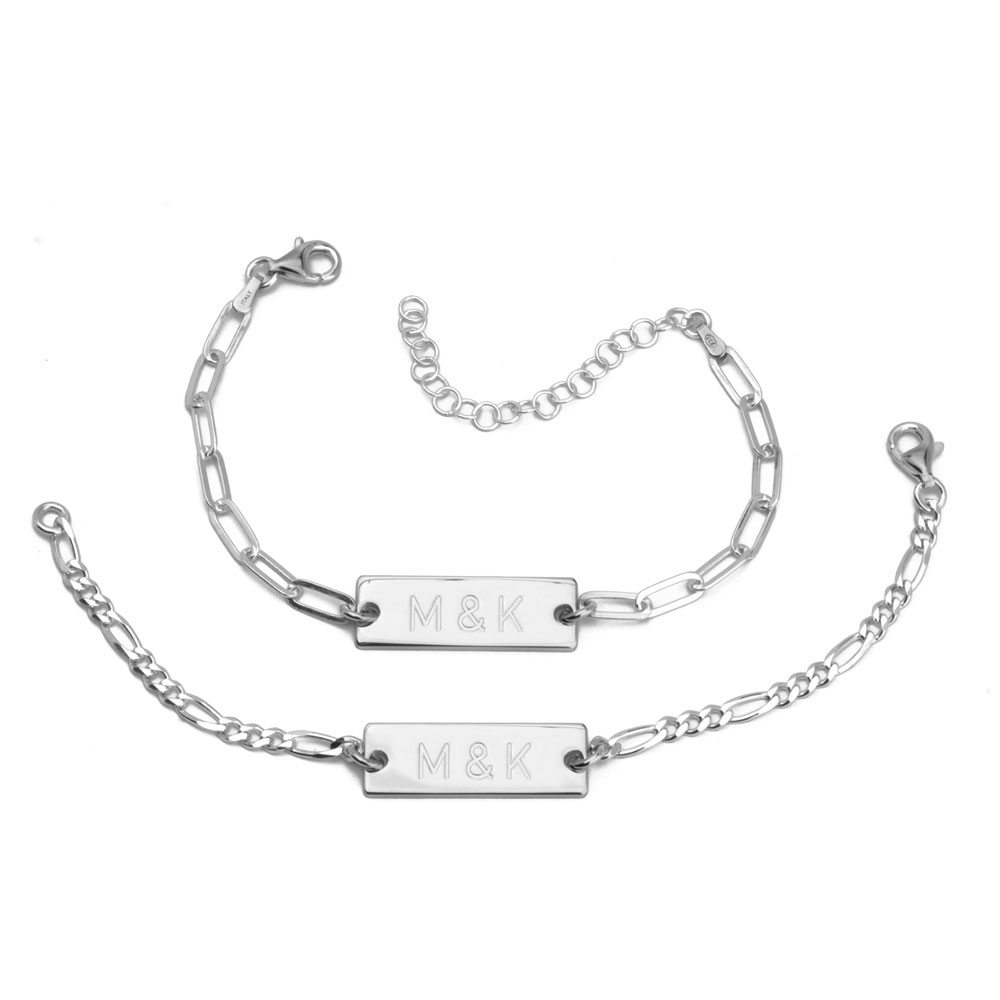 Personalized Couple Initial Bracelet