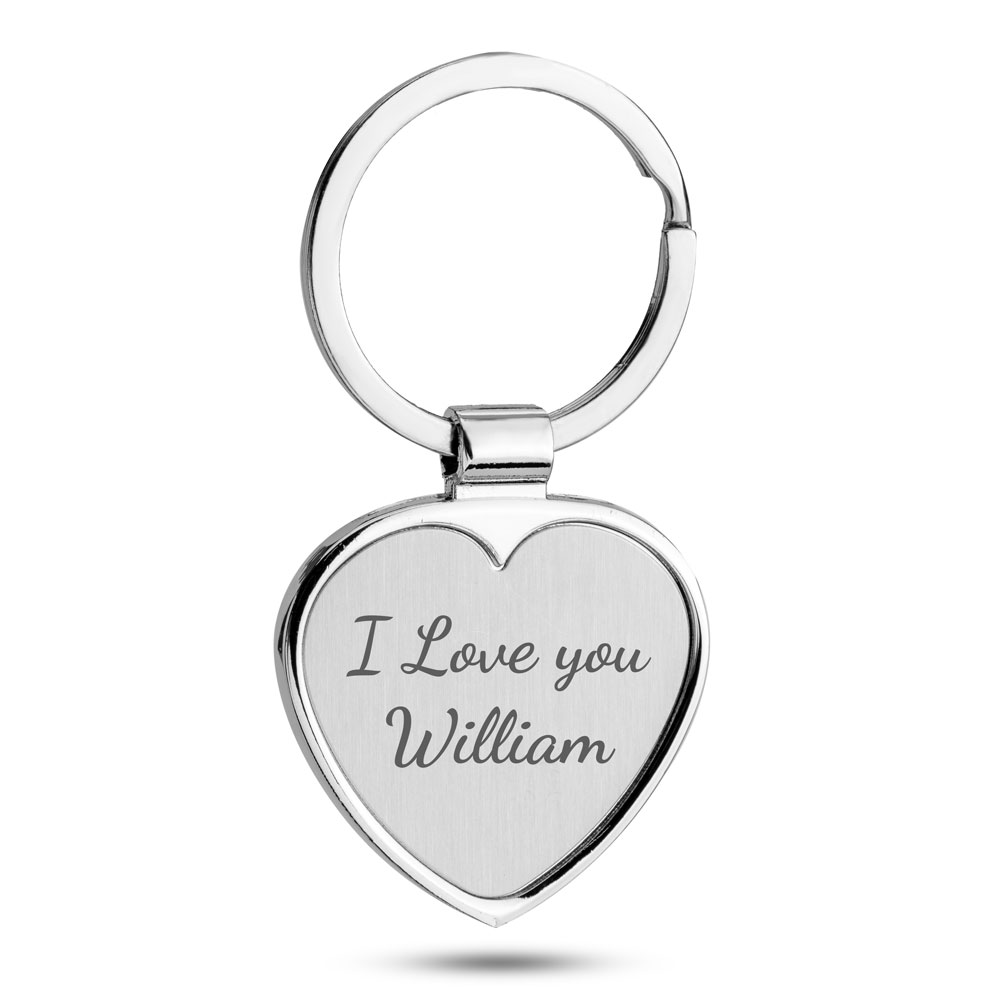 Personalized Heart Keychain