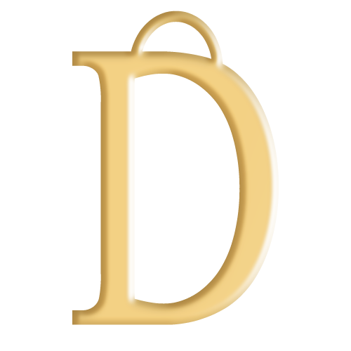 D Initial Pendant