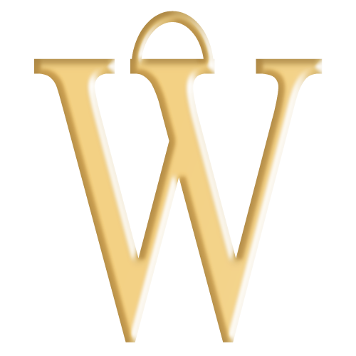 W Initial Pendant