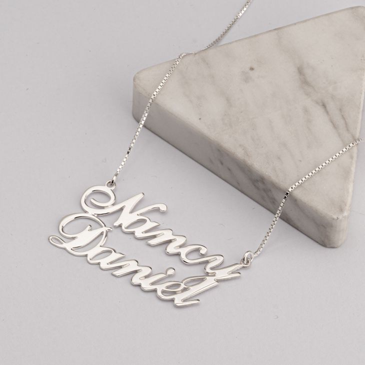 Double Name Necklace model
