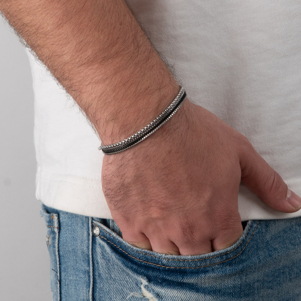 Men’s 4-Layer Minimalist Bracelet Set