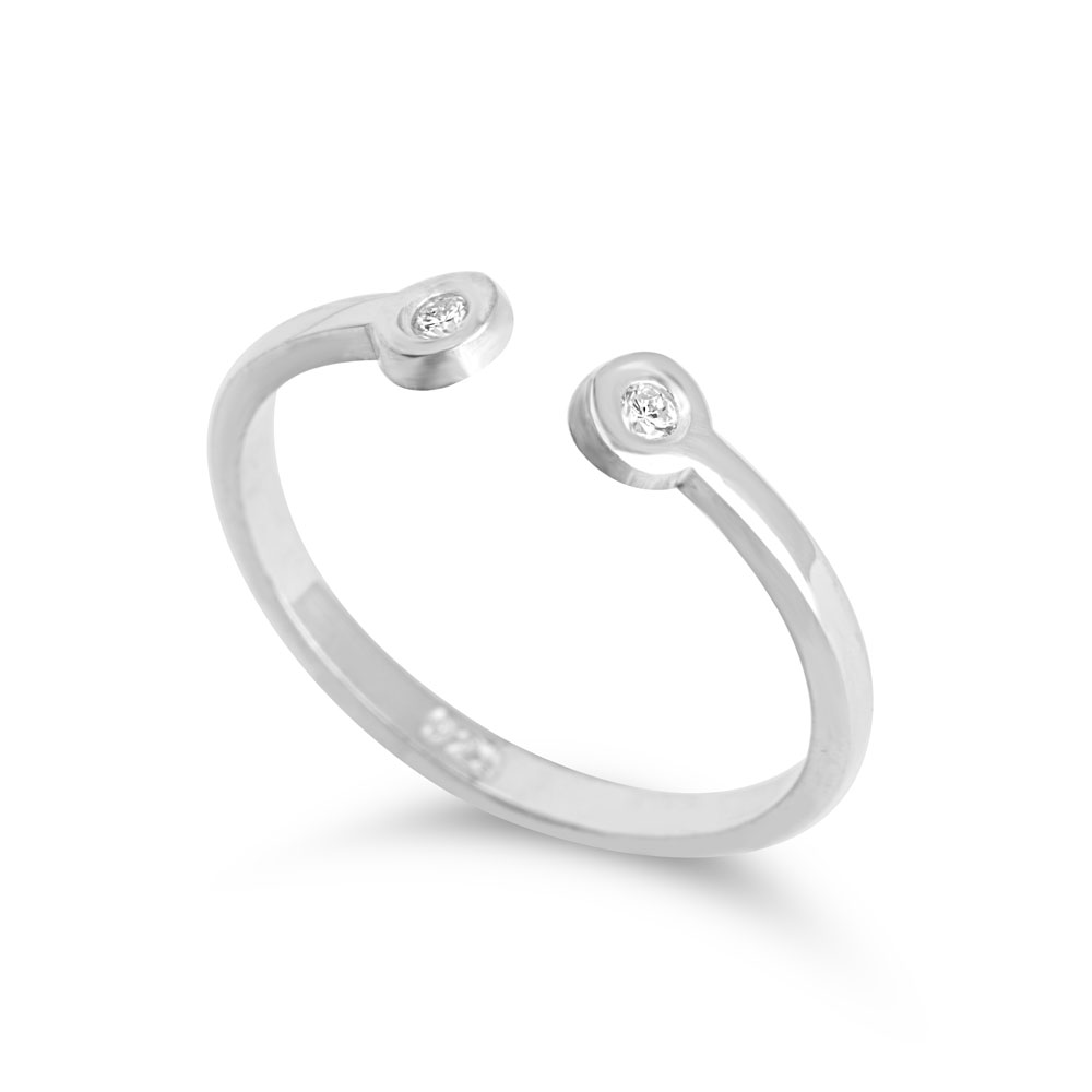 Dainty Open Diamond Ring