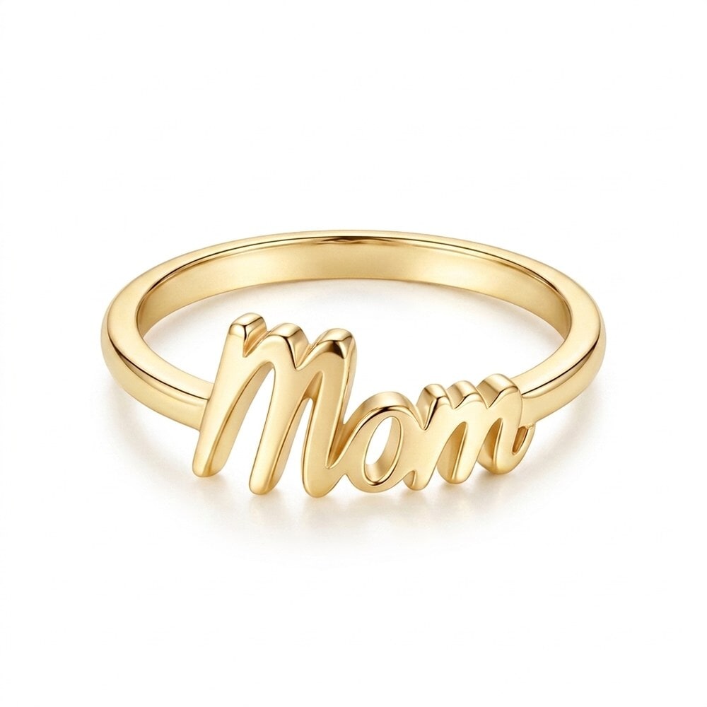 Dainty Mom Ring - 24k Gold Plating
